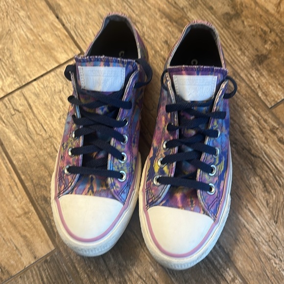 CONVERSE All Star Chuck Taylor platform shoes tie dye purple size 7 - Picture 2 of 7